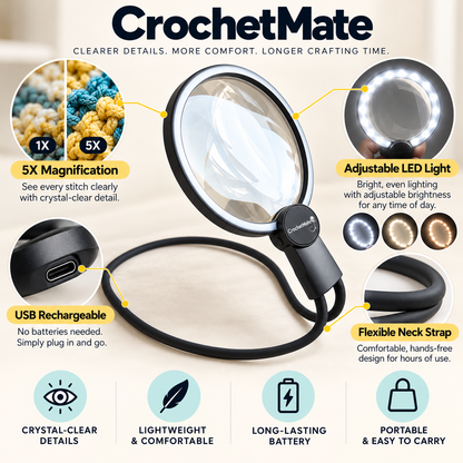 CrochetMate – LED Magnifier