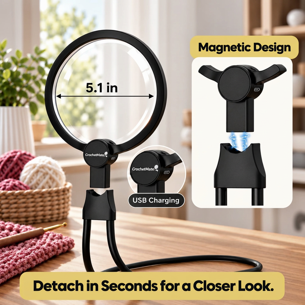CrochetMate – LED Magnifier